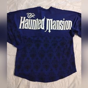 NWT Disney The Haunted Mansion Ghost Host Glow In The Dark Spirit Jersey Small